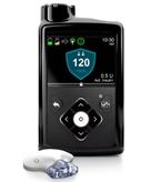 The device both monitors and administers insulin. Image source: Medtronic