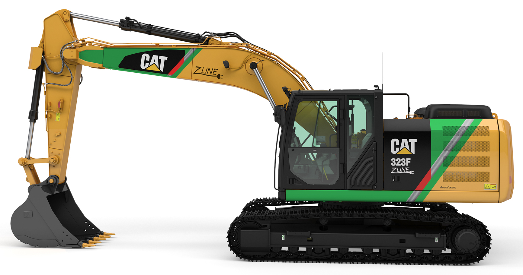 The Cat 323F Z-line excavator. Source: Pon Cat