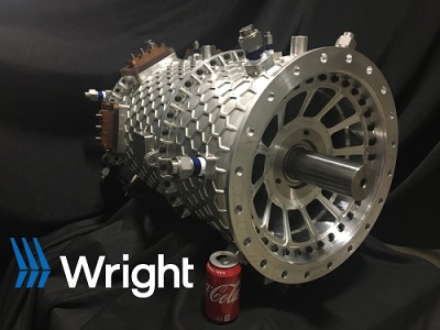 The 2 MW aviation-grade motor (with Coke can for size reference). Source: Wright Electric