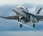 This EA-18G Growler flew on 100% alternative biofuel. Image credit: U.S. Navy/Adam Skoczylas.