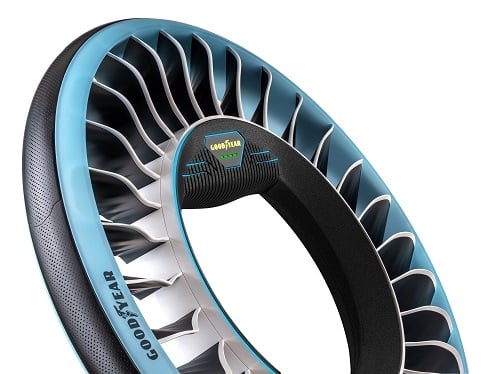 The non-pneumatic tire structure is actually under development. Source: Goodyear