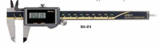 The all-electronic digital caliper features an unambiguous, easy-to-read digital display, and arbitrary setting of the zero point. Image source: Mitutoyo Corp.