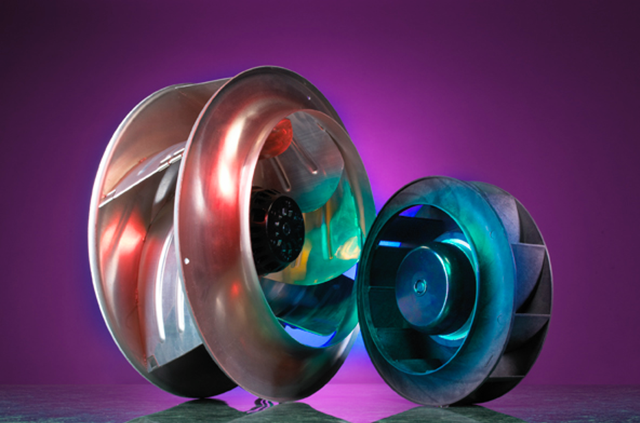 Figure 1: Backward curved fans differ from axial and forward curved designs in several key respects. Source: Pelonis Technologies Inc.