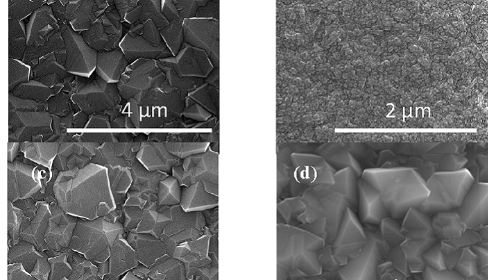 Scanning electron microscopy for various diamond materials. Source: Materials 10, no. 11: 1305