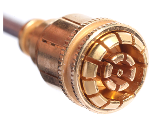 Figure 4: Smiths Interconnect&rsquo;s Mini-Lock connector RF connector with operation up to 110 GHz. Source: Smiths Interconnect
