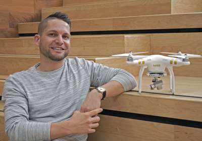 Geography doctoral student Paul Nesbit has led a study on how the proliferation of drones in Canadian airspace is causing new safety concerns. Image credit: Paul Nesbit  