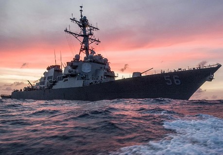 The USS John S. McCain in the South China Sea. Source: Navy photo by Navy Petty Officer 3rd Class James Vazquez