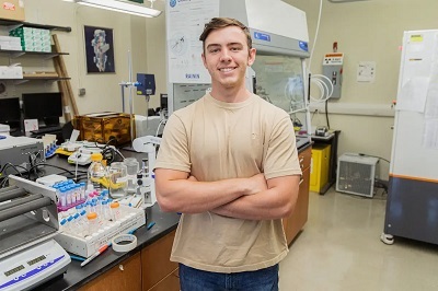 Caleb King earned the 2022 Innovations in Nuclear Technology R&D Award. Source: Virginia Commonwealth University