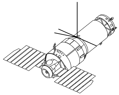 The Salyut 3 spacecraft.