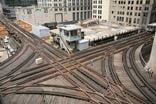 Intersection tracks are targeted for improvement by CTA. Source: Wikimedia