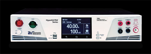 Fig. 2: The front panel of the HypotULTRA 7804.