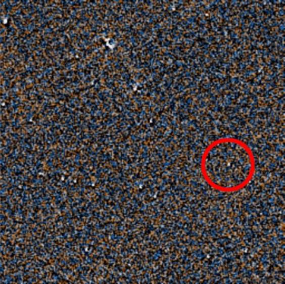 The new brown dwarf, circled. Credit: Nasa