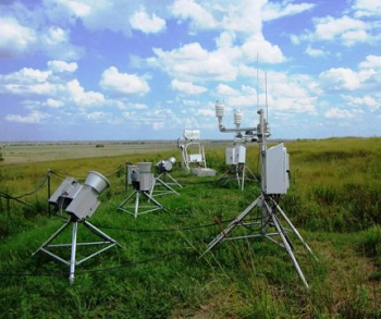The scientists used radiometers to isolate the signal of methane&rsquo;s greenhouse effect. Source: U.S. Department of Energy Atmospheric Radiation Measurement Climate Research Facility