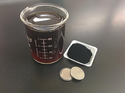Lignosulfonate brown liquor is dried, ground and used to create a cathode coating. Source: RPI