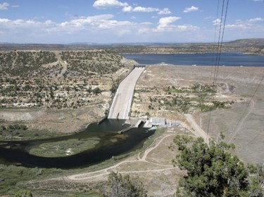 The San Juan River’s Navajo Dam and reservoir above. Source: U.S. Bureau of Reclamation