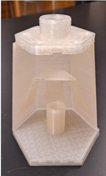 The filter attaches to a faucet and removes lead from tap water. Source: Rebecca Bushway
