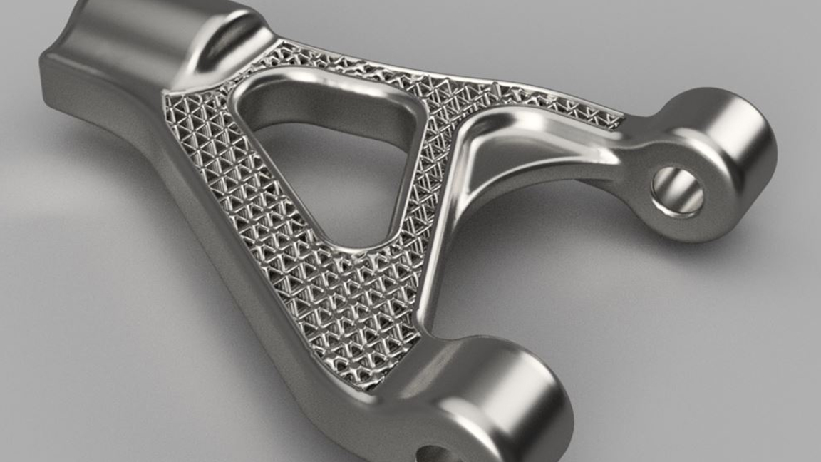 Figure 3: Integration of unique light-weighting 3D lattice structures or honeycombing into part designs is possible with metal additive manufacturing. Source: Autodesk