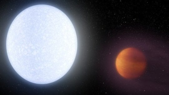 Astronomers at The Ohio State University and Vanderbilt University have discovered a planet that is so hot, its temperature rivals most stars. Credit: Robert Hurt, NASA/JPL-Caltech