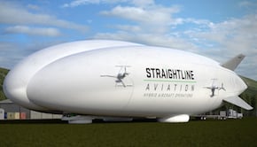 The airship carries a payload of up to 47,000 lbs. Image credit: Lockheed Martin.
