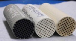 Sample cores from particulate filters used in testing. Source: University of Notre Dame