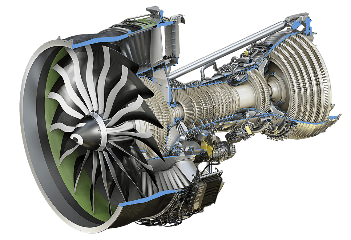 GE9X turbofan engine. Source: GE