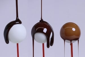 Chocolate inspires a theory for coatings. Image Credit: Melanie Gonick/MIT News