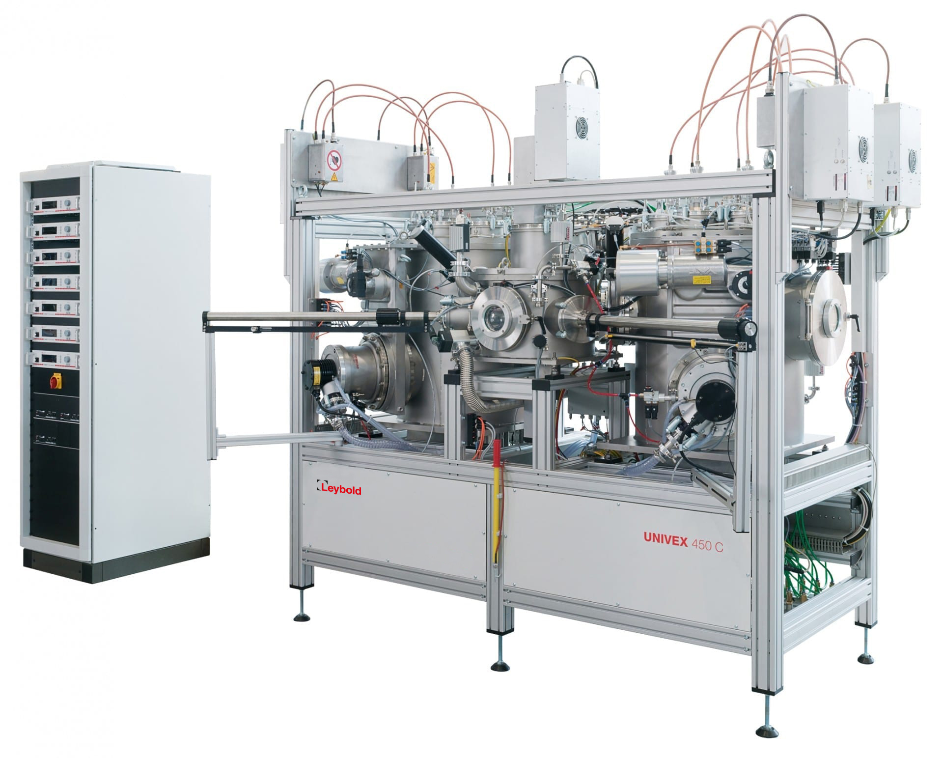 Figure 2 - UNIVEX thin film depostion system cluster tool automates sequence of several types of PVD coating processes for research, pilot and production. (Courtesy: Leybold USA Inc.)