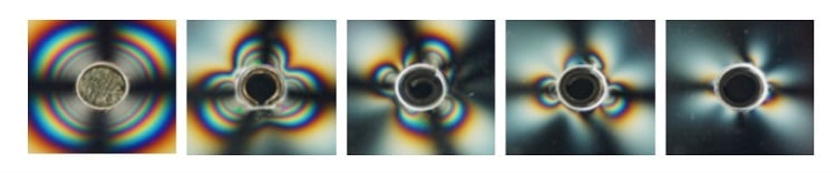Figure 3: From left to right: Solid pin, slotted pin, heavy duty coiled pin, standard duty coiled pin, light duty coiled pin. Source: Spirol