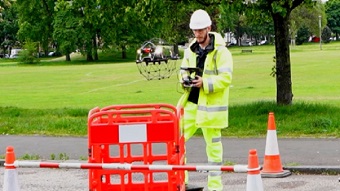 Watch drones survey sewer systems in Scotland
