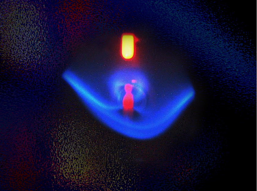 Figure 1: A carefully metered pilot flame burns continuously inside a small explosion-proof chamber of the sensor housing. Source: Control Instruments