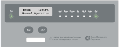 Figure 2: Relays include warning, danger, fault, service needed and system under calibration. Source: Control Instruments
