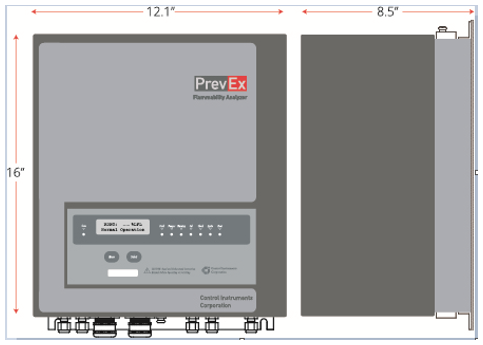 Figure 4: The PrevEx has a heated, corrosion resistant sample train, which eliminates potential clogging due to condensation within the analyzer. Source: Control Instruments