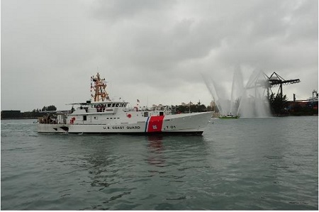 Figure 1: The first Sentinel Class Cutter, CGC Bernard C. Webber, was delivered to the U.S. Coast Guard in February 2012. Source: U.S. Coast Guard, photo by Petty Officer 3rd Class Sabrina Elgammal.