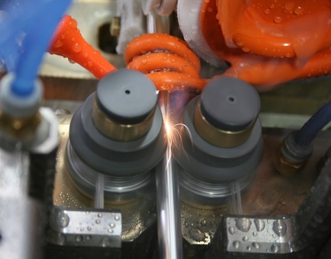 Figure 3. Welding area setup. Source: Thermatool