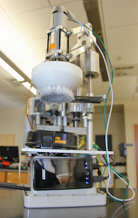 The self-propelled robot is approximately the size of a coffee maker. Image credit: UGA College of Engineering.