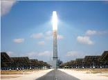 Concentrated solar power focuses the sun's rays on a central receiving tower.