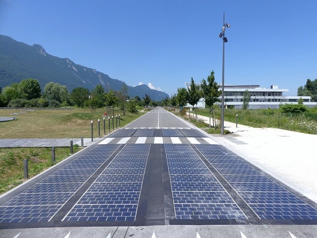 First solar road in Savoie, France. Source: Florian Pépellin/CC-BY-SA 4.0