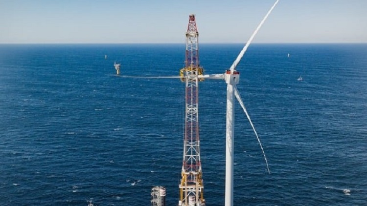 The first two turbines were installed in November 2023 and recently marked the delivery of first power. Source: Ørsted