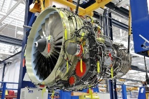 A CFM56-7B engine similar to the one that failed. Credit: GE