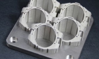 Metal part printed using the 3D Systems ProX DMP 3D printer.