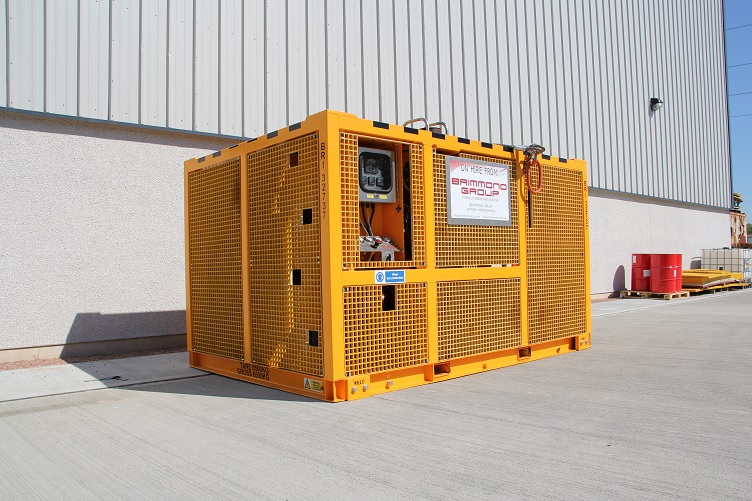 Safe area, diesel hydraulic power unit on exhibit at 2019 SPE Offshore