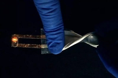 The flexible printed battery features high areal capacity and low impedance. Source: University of California San Diego