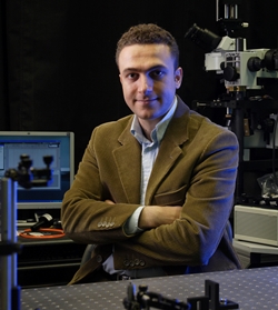 UCLA’s Aydogan Ozcan is integrating lens-free microscopy on his compact point-of-care diagnostic devices. Image source: Ozcan Lab.