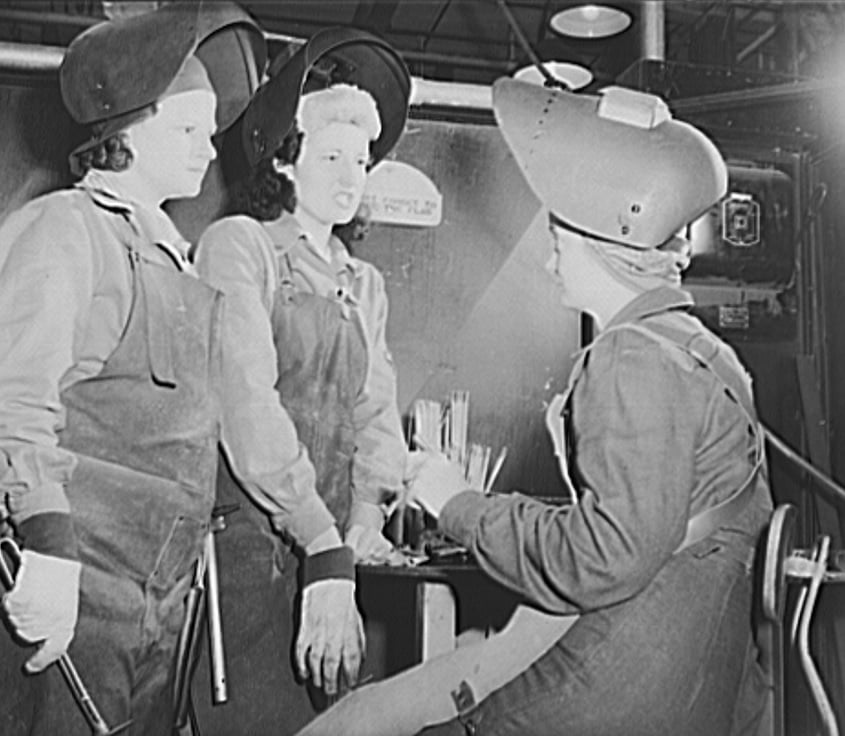 Women comprise an increasing number of the welding workforce — just like in the 1940s