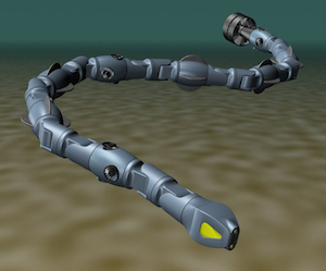 The snake robots can provide access to areas that are hard to access with existing technologies. Image credit: Statoil.