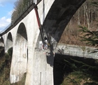 Construction of the Laufenm&uuml;hle viaduct 100 years ago is considered to have been a masterpiece of civil engineering. Image credit: KIT