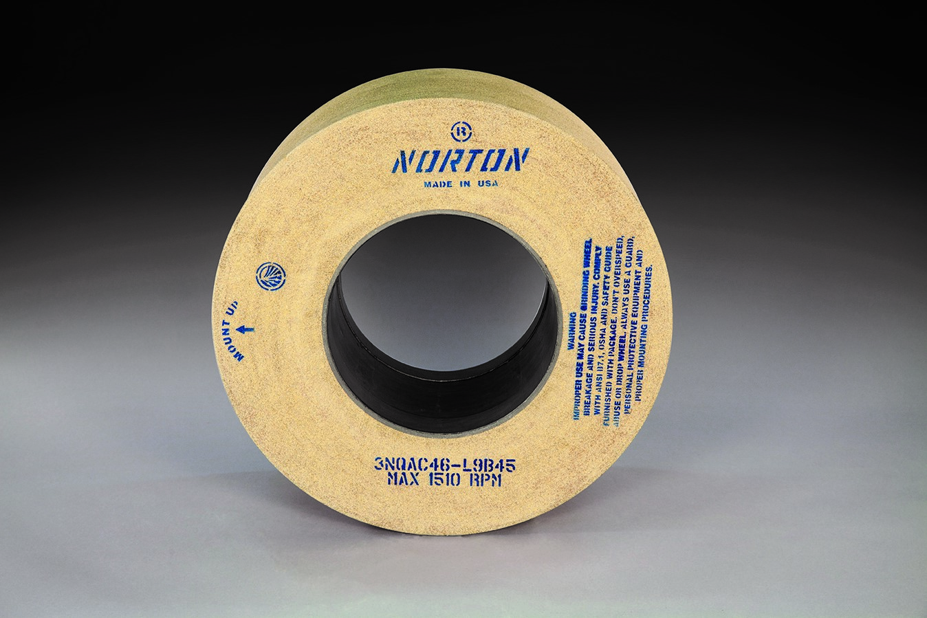 Figure 1. Bonded grinding wheel. Source: Norton | Saint-Gobain Abrasives