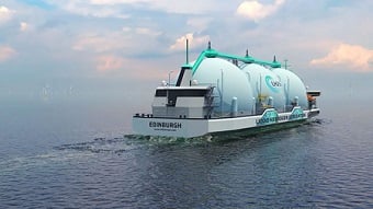 Tanker designed to transport hydrogen from Scotland to Germany