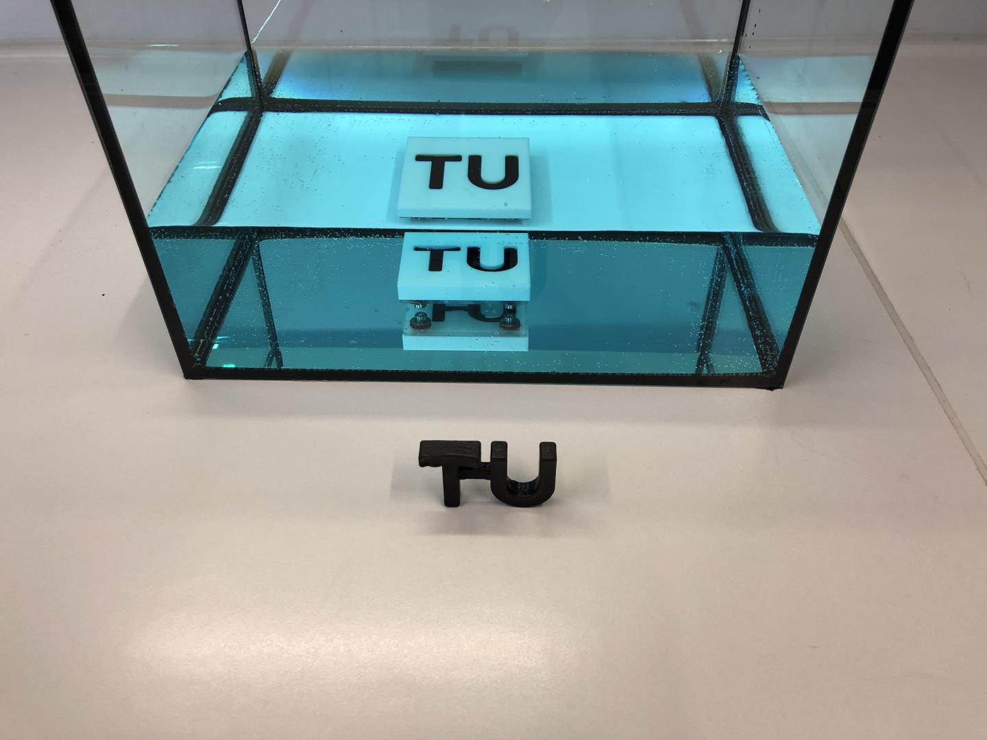 This is the resin, hardened underwater. Source: TU Wien