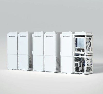 Modules can be combined for higher electric power output. Source: PowerCell Sweden AB